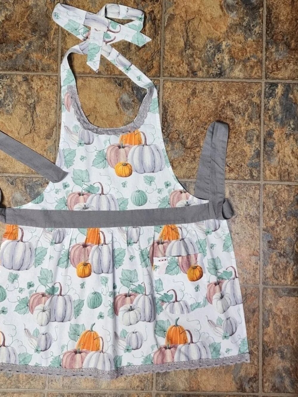Simply Whimsical Fall Pumpkin Kitchen Cooking Apron
